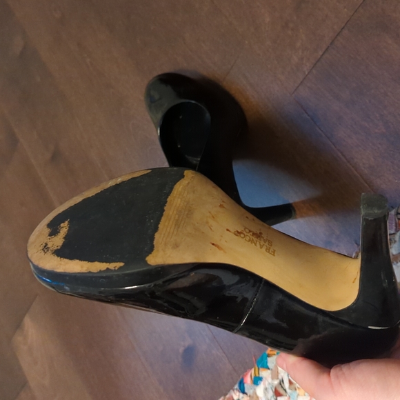 Black Patent leather Franco Sarto heels - Picture 6 of 6